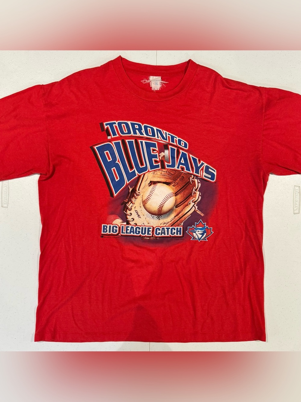 Vintage 1999 Bulletin Athletic Toronto Blue Jays Big League Catch t shirt XL MLB